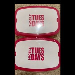 T-Mobile Magenta Tuesdays Promotional Items  ***2***Containers W/ Fork + Knife